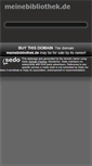 Mobile Screenshot of meinebibliothek.de